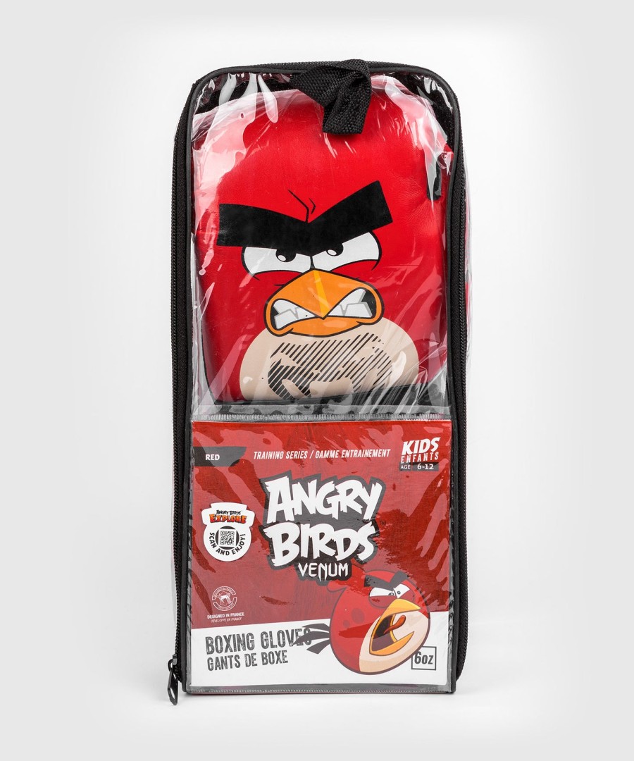 venum angry birds boksehansker - for barn - rød