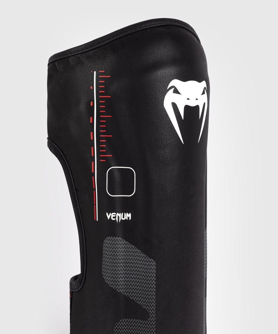 venum tactical xt leggbeskyttere - svartildrød