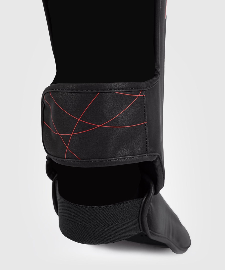 venum tactical xt leggbeskyttere - svartildrød