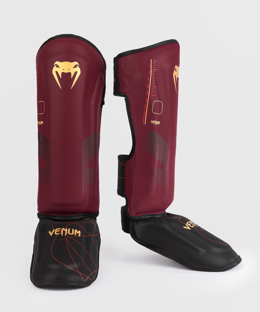 venum tactical xt leggbeskyttere - svartburgundergull