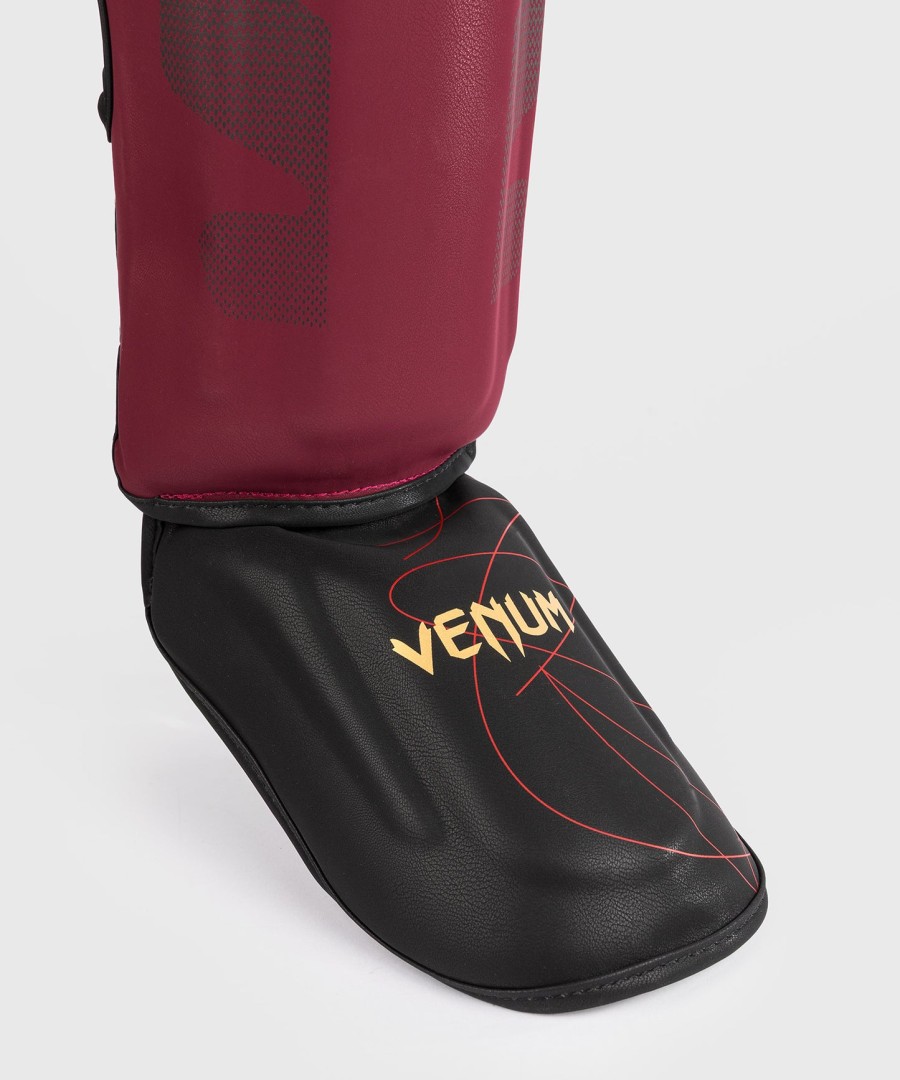 venum tactical xt leggbeskyttere - svartburgundergull
