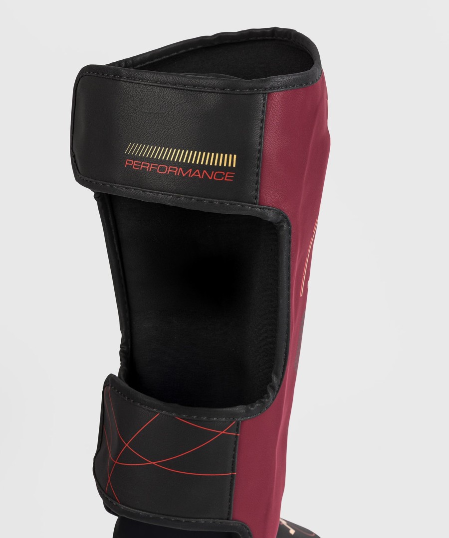 venum tactical xt leggbeskyttere - svartburgundergull