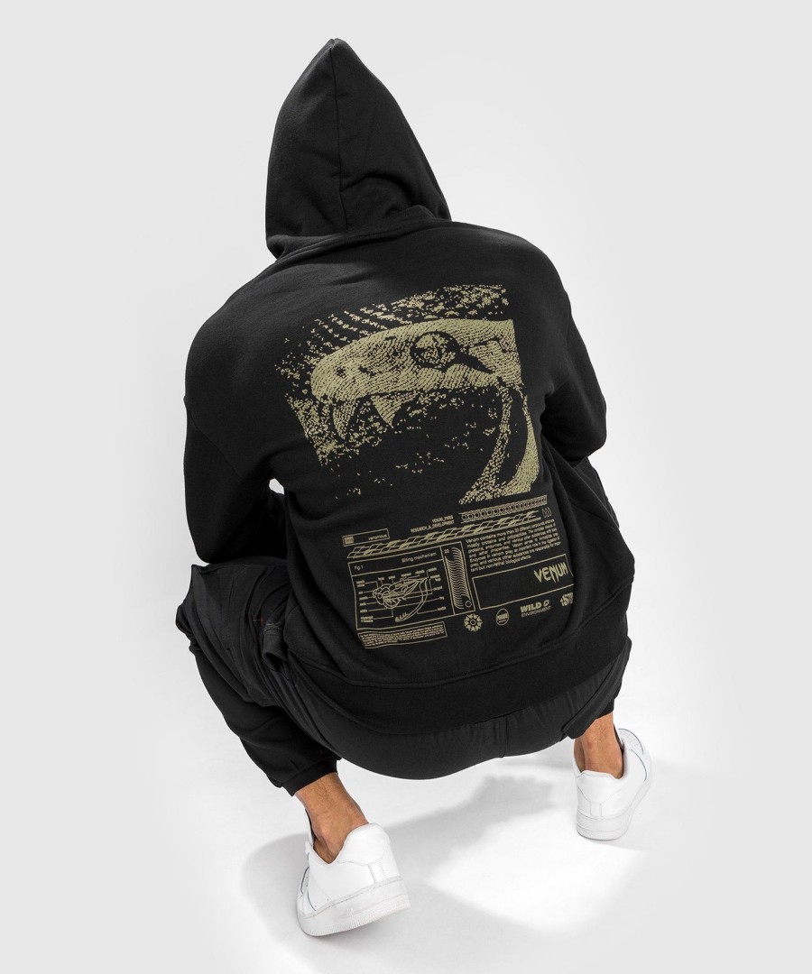 venum fangs-hettegenser - oversized passform - svart