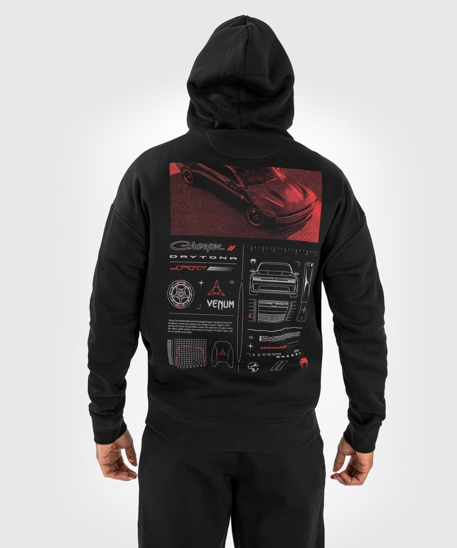 venum x dodge banshee unisex pullover print hettegenser – svart