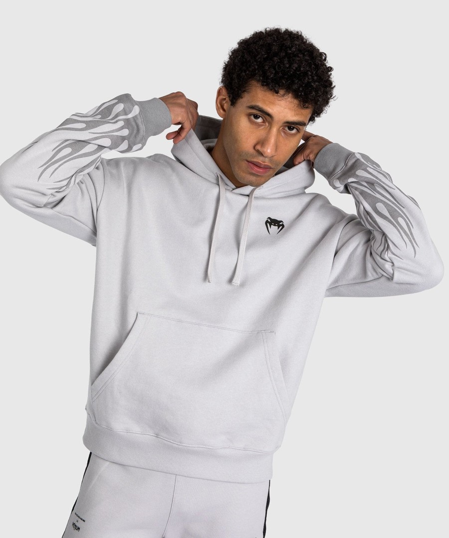 venum x dodge demon 170 pullover-hettegenser – grå