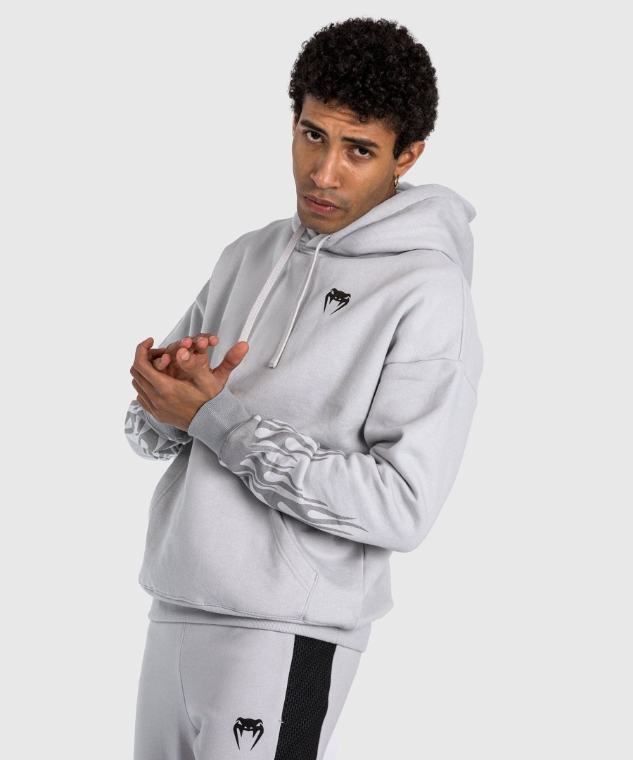 venum x dodge demon 170 pullover-hettegenser – grå