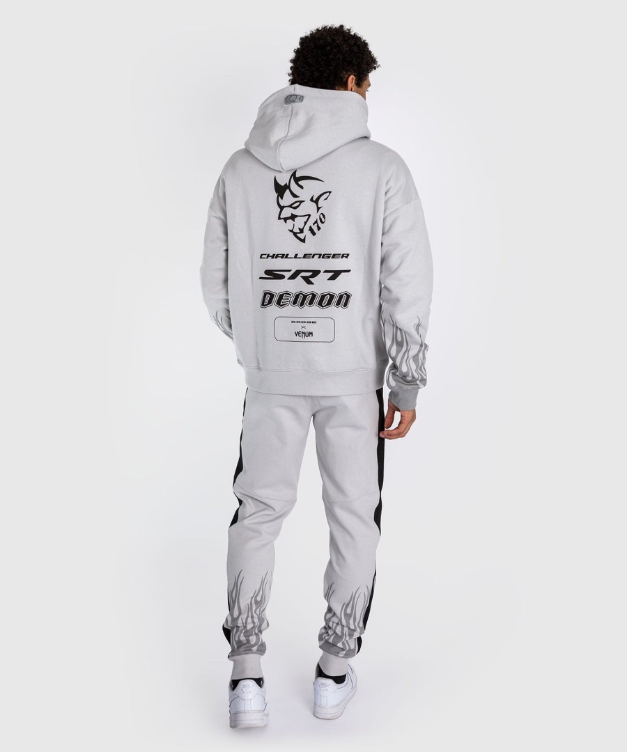 venum x dodge demon 170 pullover-hettegenser – grå