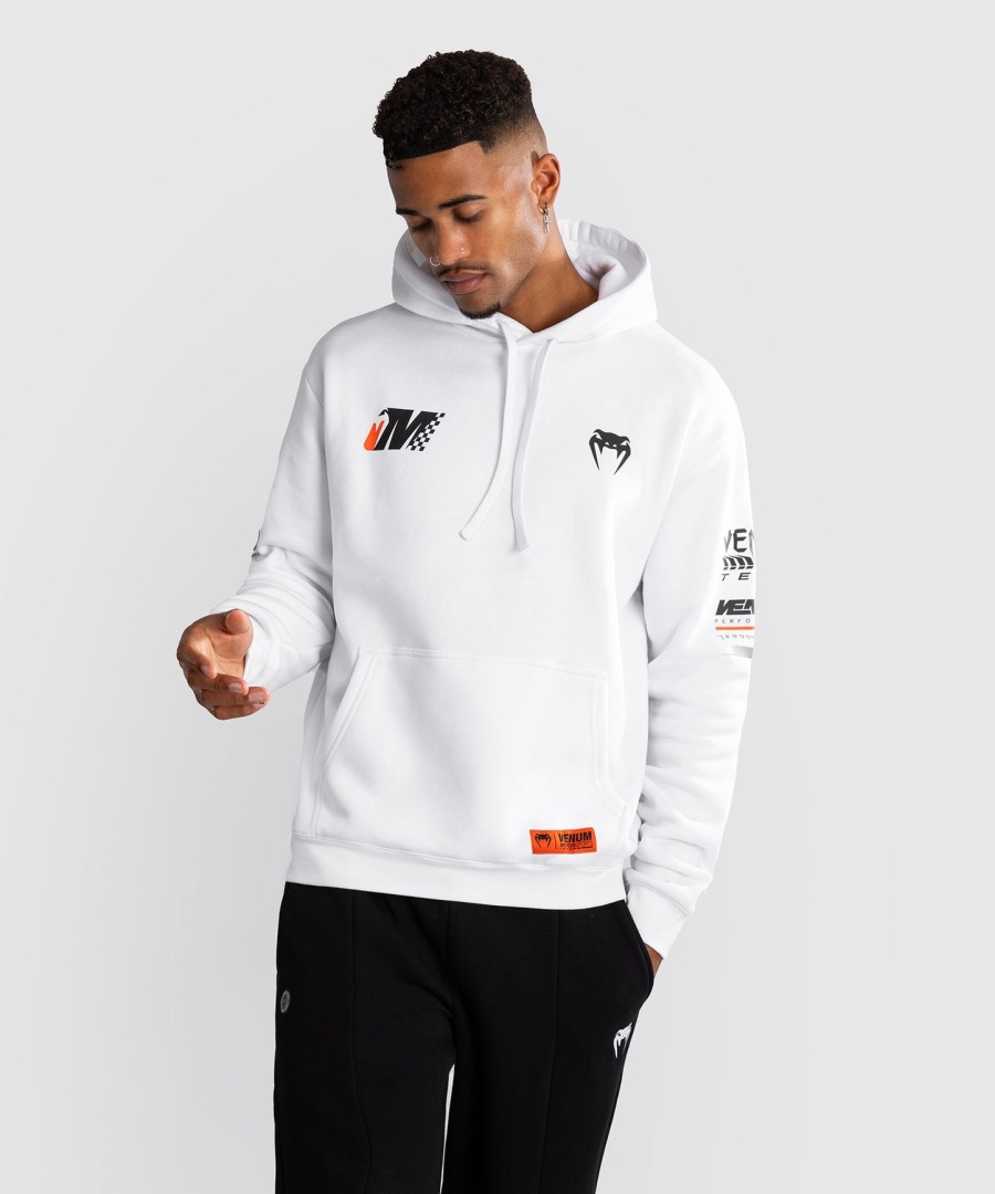 venum motorsport hettegenser - snøhvit