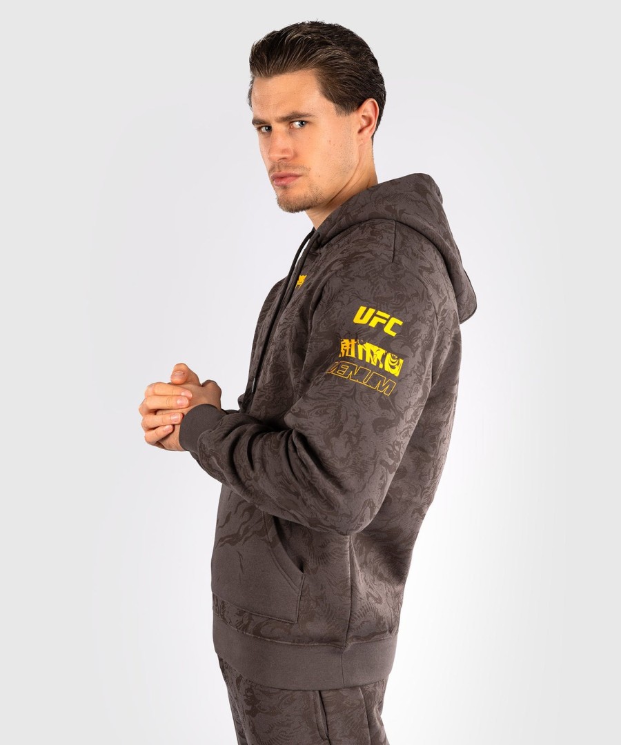 ufc fusion av venum fight week herre pullover hettegenser - jordbrun