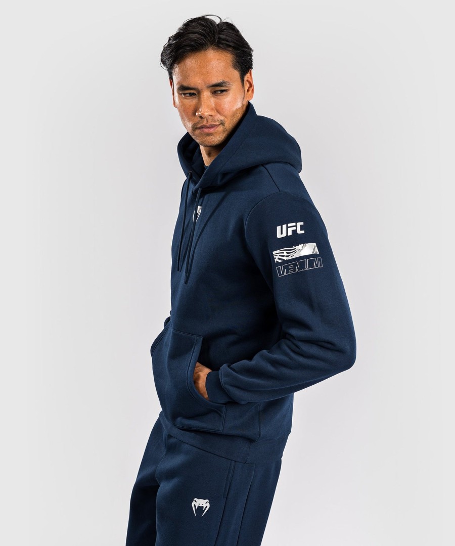 ufc fusion av venum fight week herre pullover hettegenser - ensfarget oceanic blå