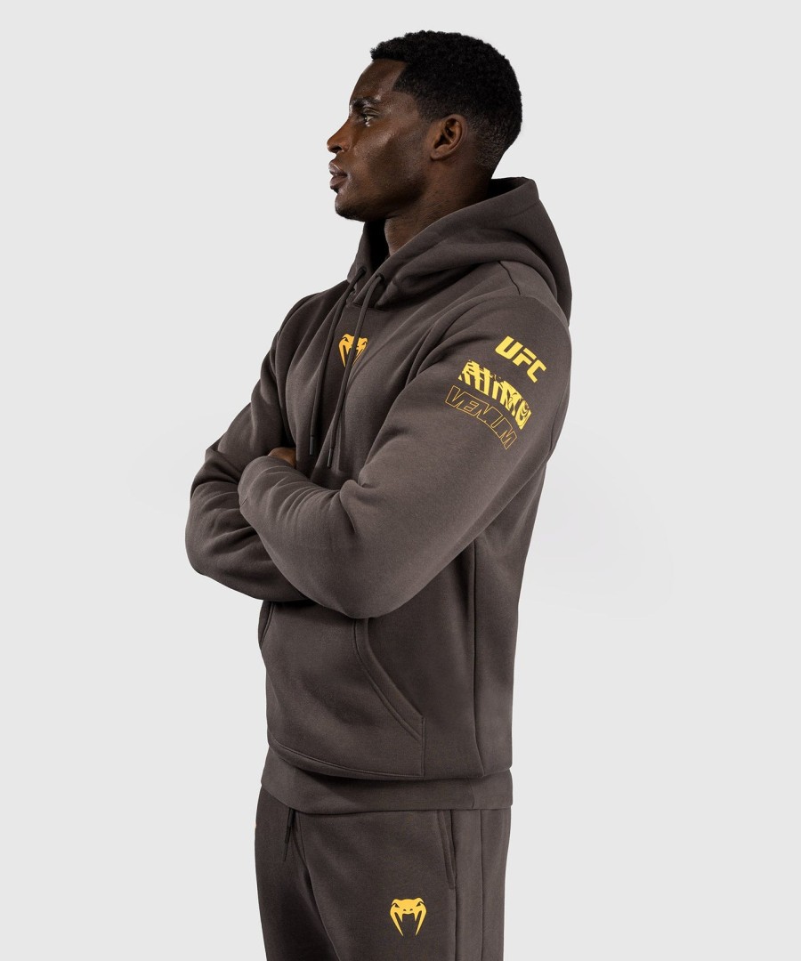 ufc fusion av venum fight week herre pullover hettegenser - ensfarget jordbrun