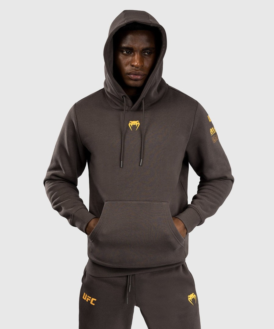 ufc fusion av venum fight week herre pullover hettegenser - ensfarget jordbrun