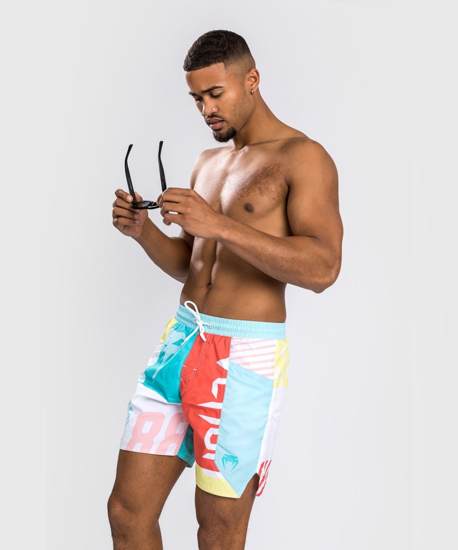 venum summer 88 boardshorts - clearwater blueflame red