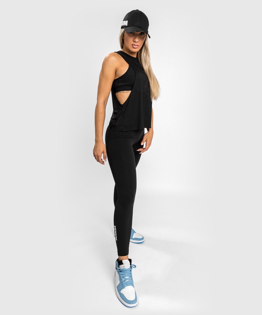 venum essential dame tanktopp med drop sleeve – svart
