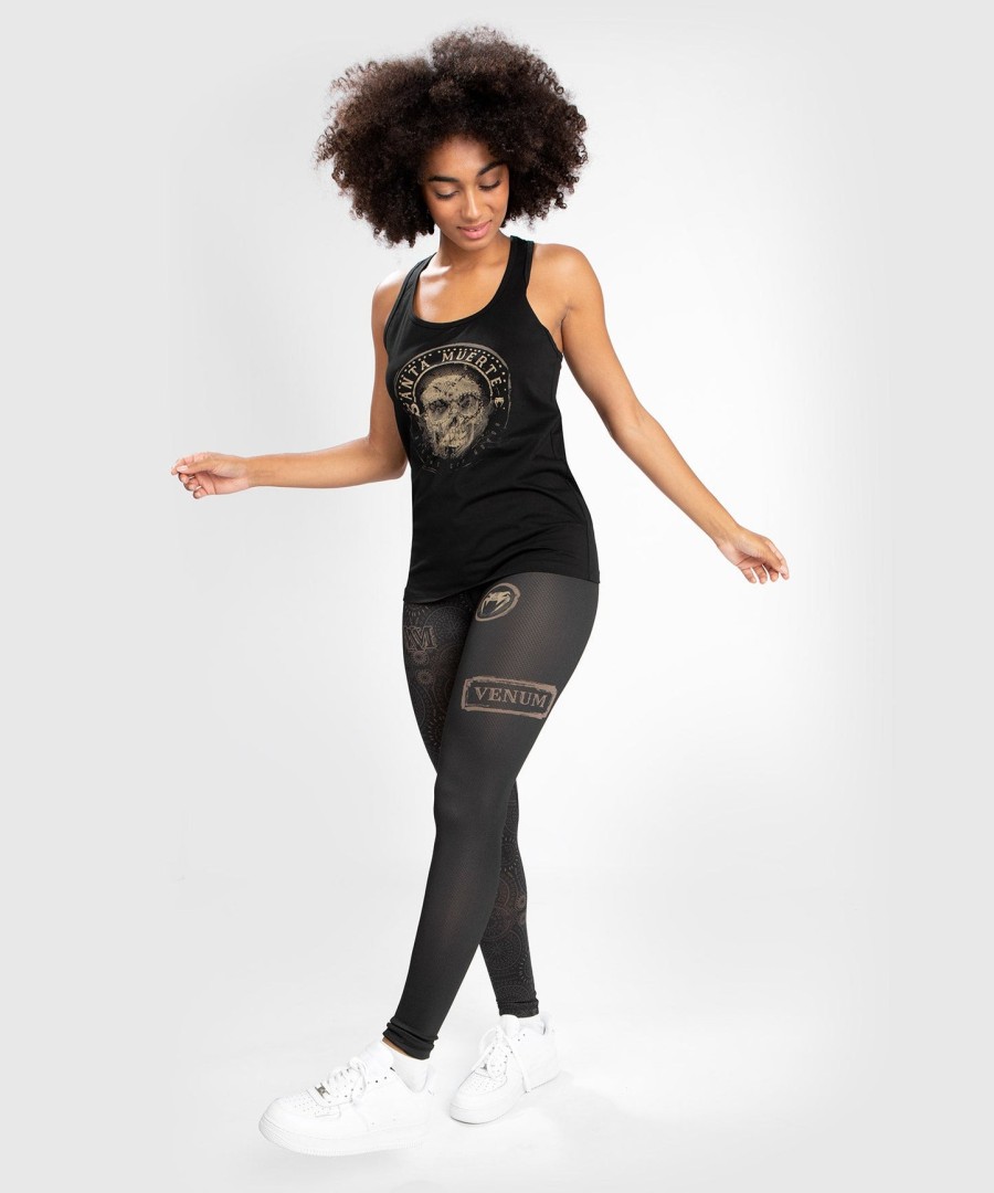 venum dame santa muerte dark side - tanktopp - svartbrun