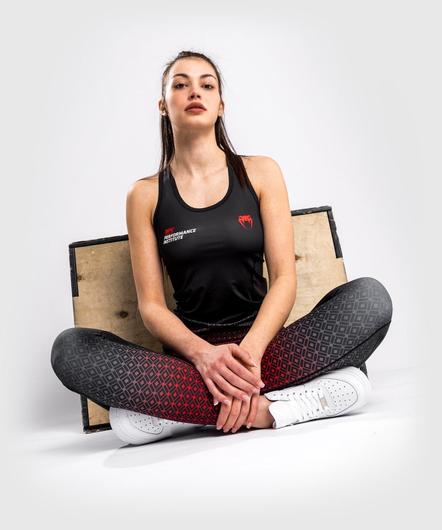 ufc venum performance institute dry tech tanktopp – for kvinner – svartrød