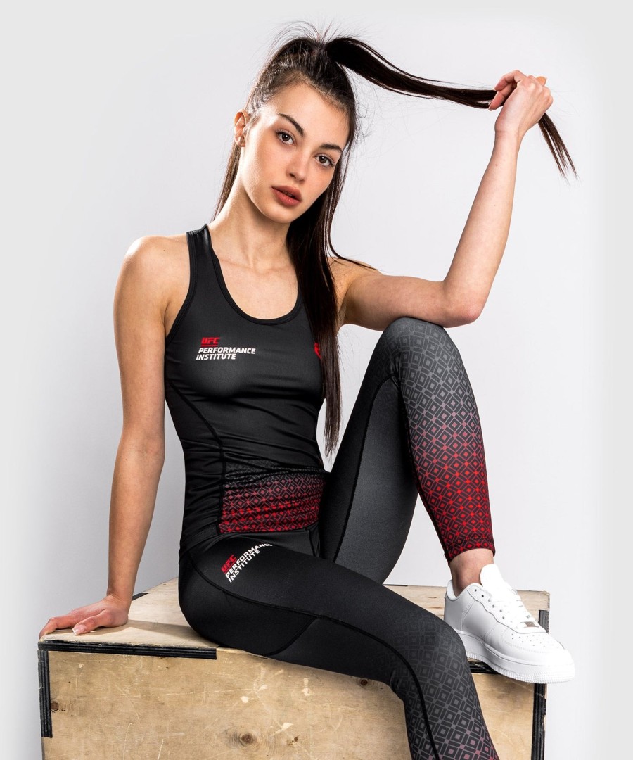 ufc venum performance institute dry tech tanktopp – for kvinner – svartrød