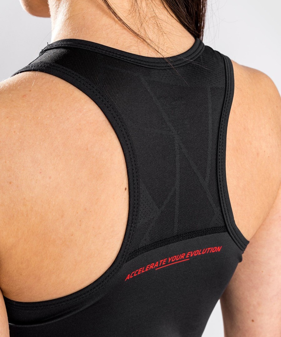 ufc venum performance institute dry tech tanktopp – for kvinner – svartrød