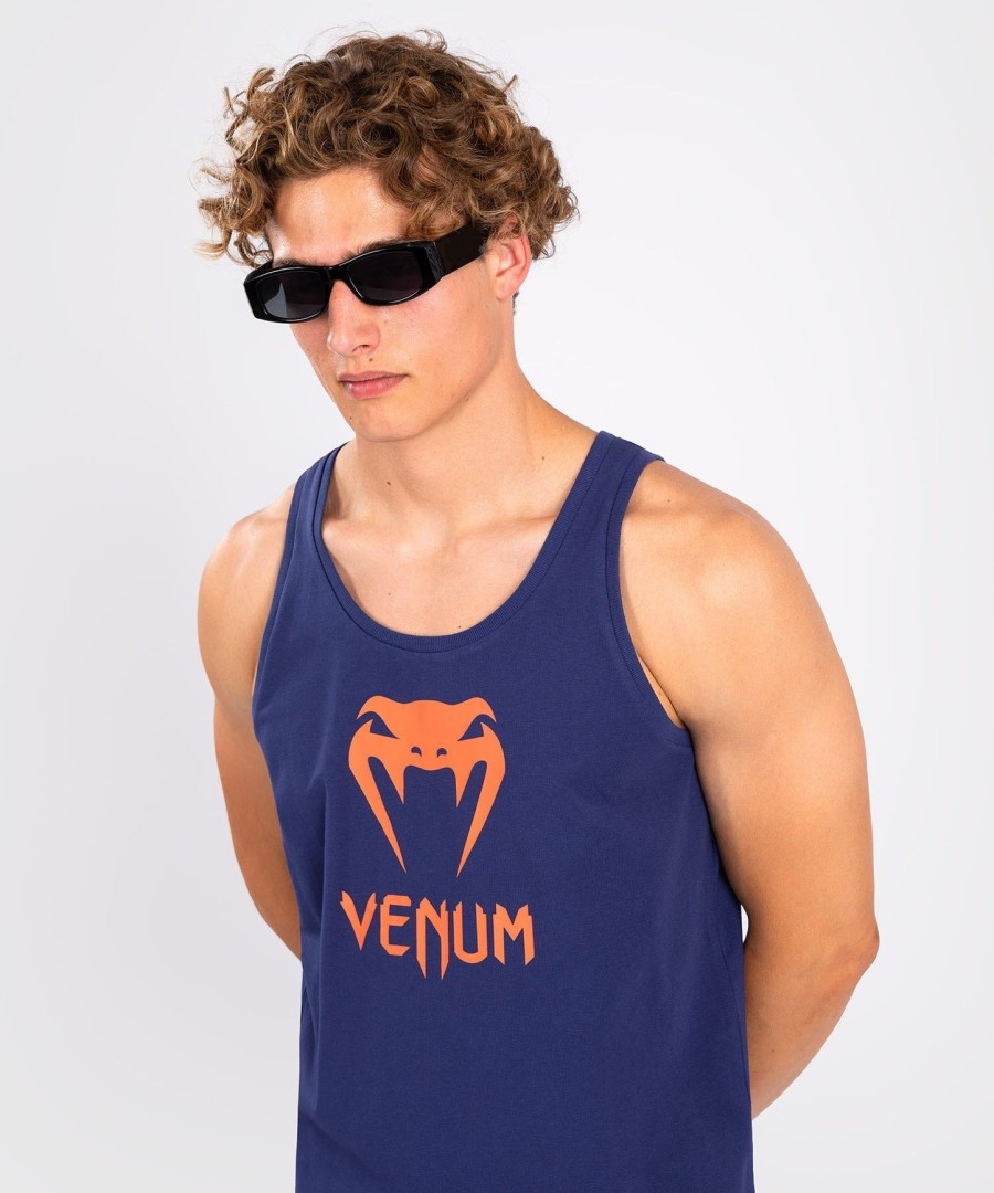 venum classic tanktopp - marineblåoransje