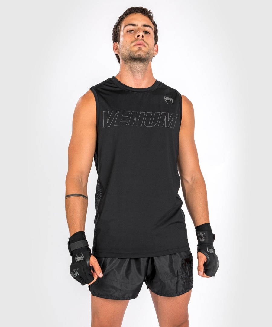 venum classic evo dry tech tanktopp - svartsvart reflekterende