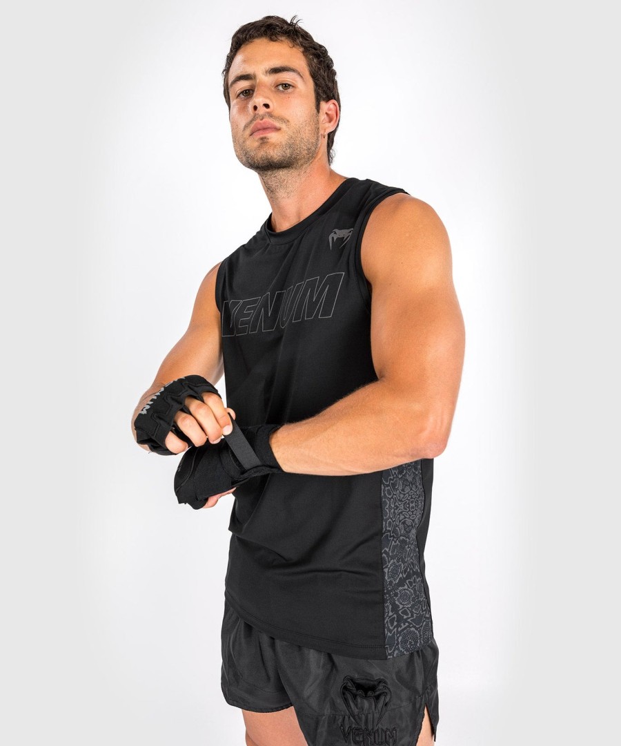 venum classic evo dry tech tanktopp - svartsvart reflekterende