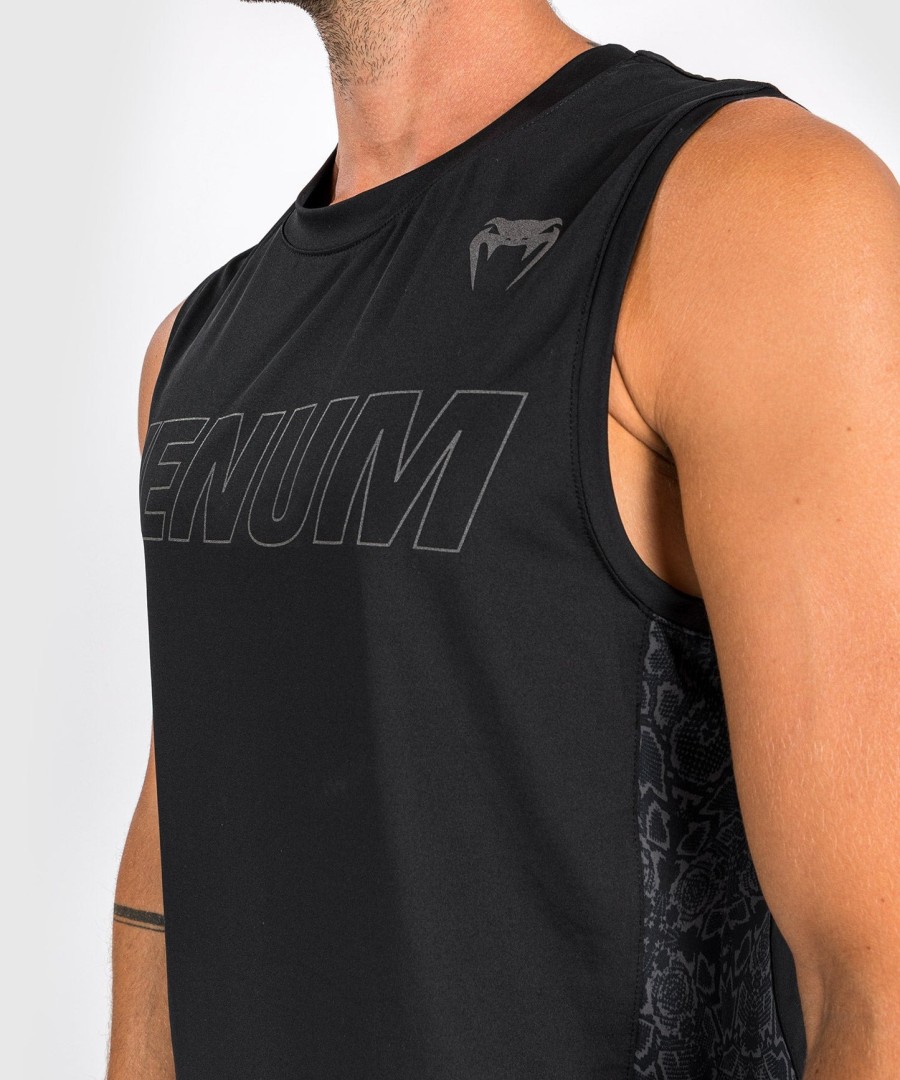venum classic evo dry tech tanktopp - svartsvart reflekterende