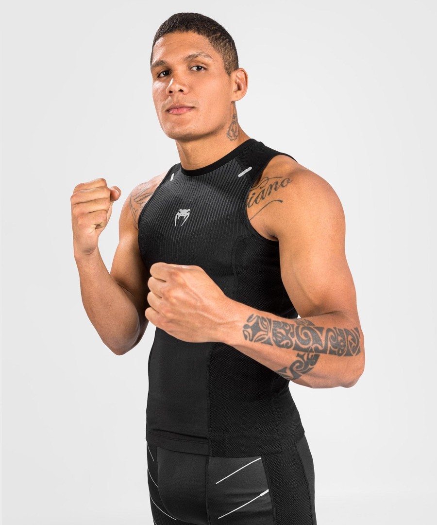venum rashguard sleevless biomecha - svartgrå