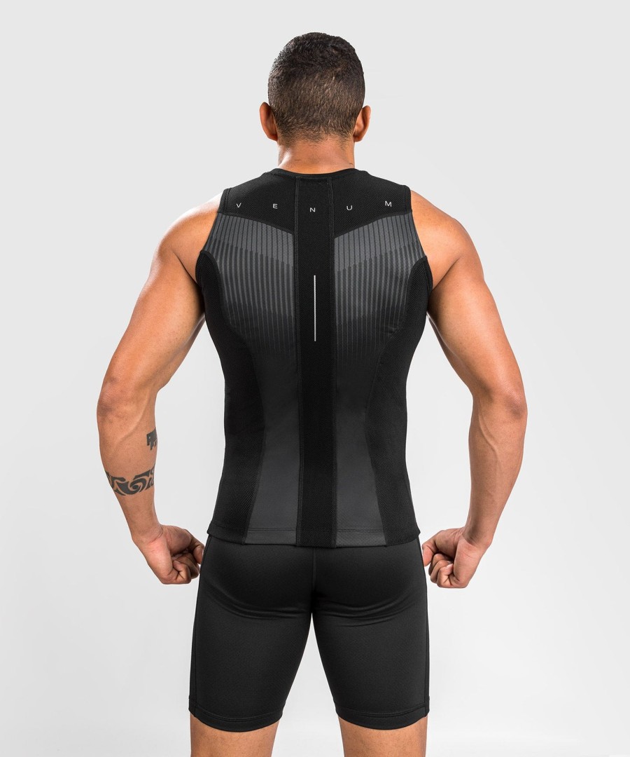 venum rashguard sleevless biomecha - svartgrå