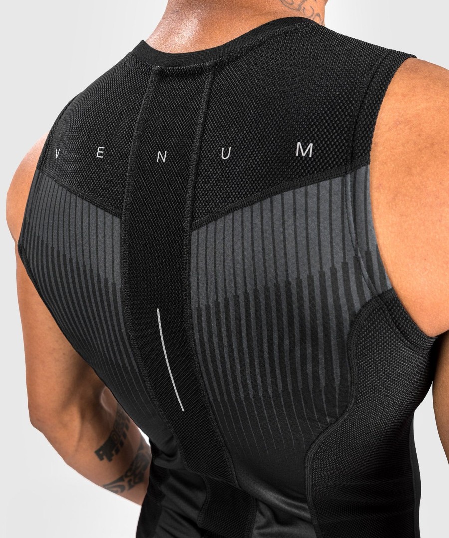 venum rashguard sleevless biomecha - svartgrå