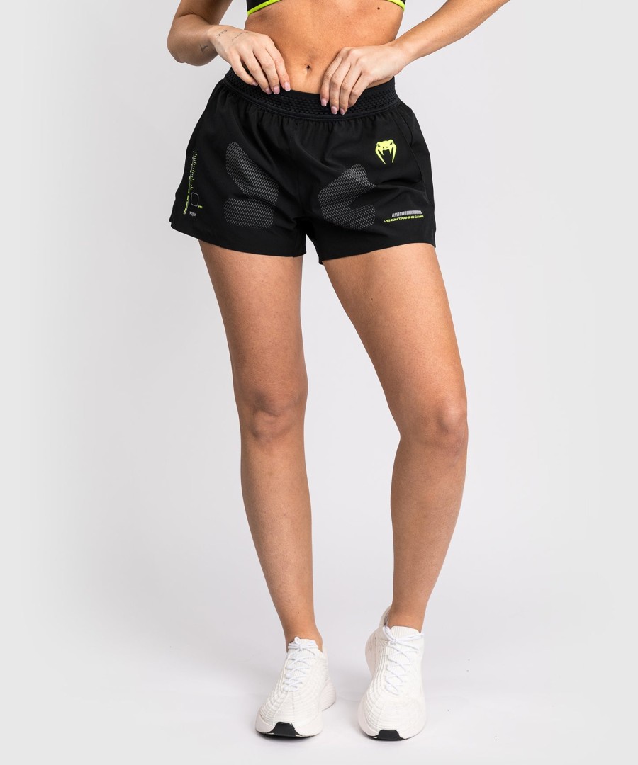 venum training camp 4.0 treningsshorts - svartneongrønn