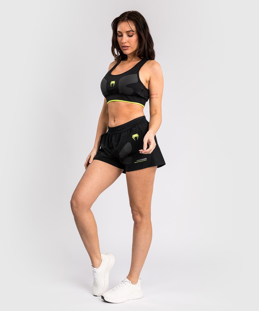 venum training camp 4.0 treningsshorts - svartneongrønn