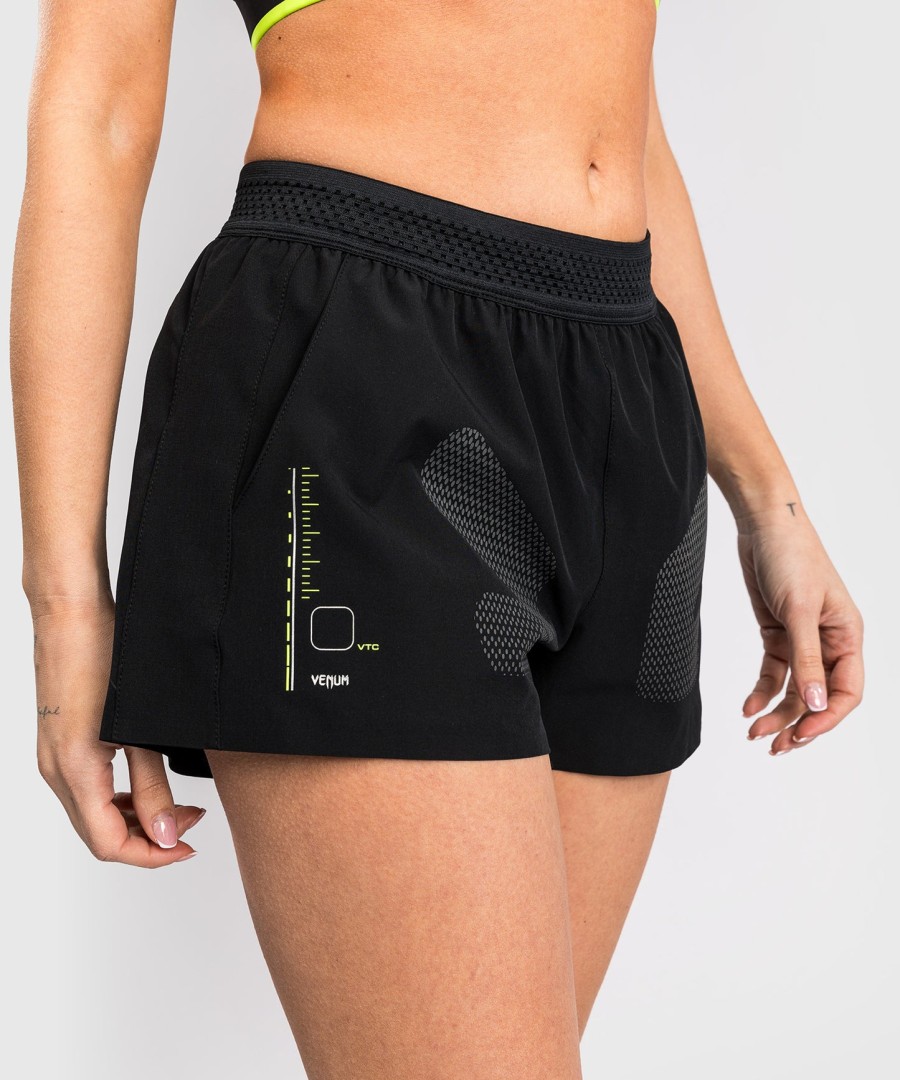venum training camp 4.0 treningsshorts - svartneongrønn