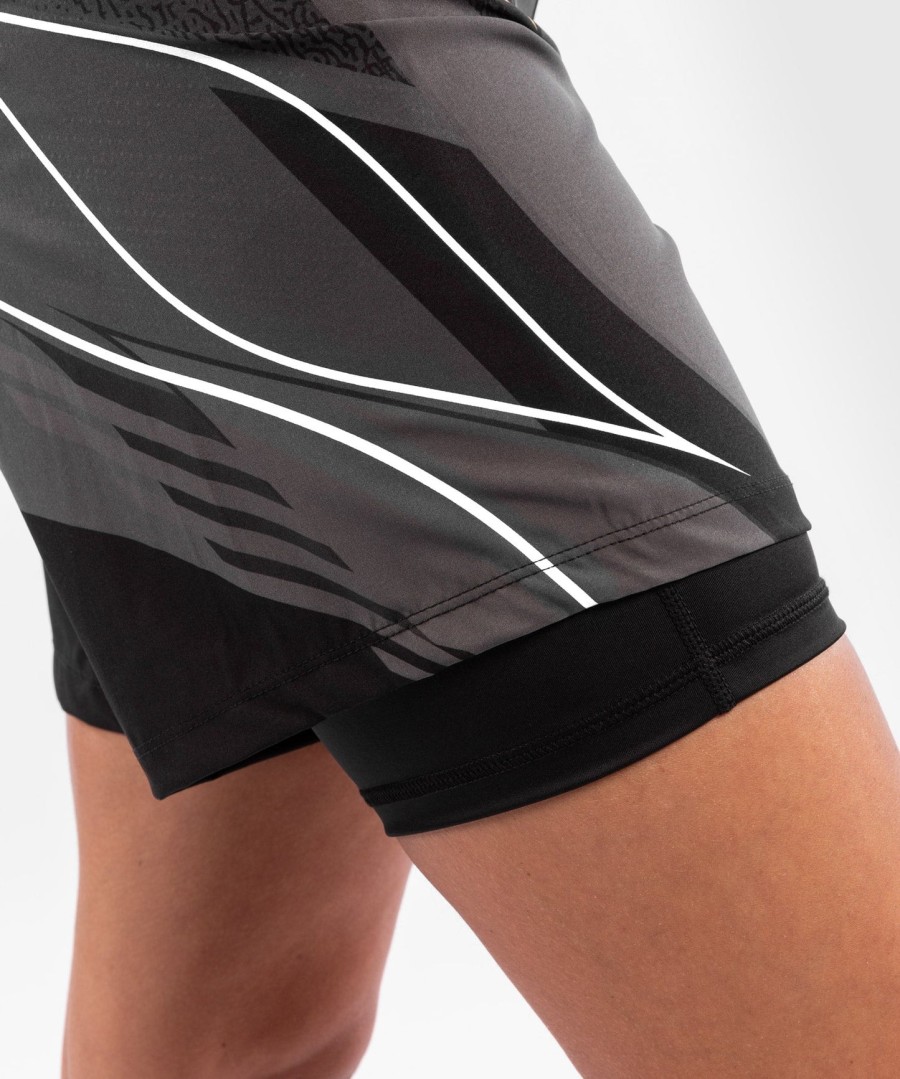 ufc venum authentic fight night dameshorts - lang passform - svart