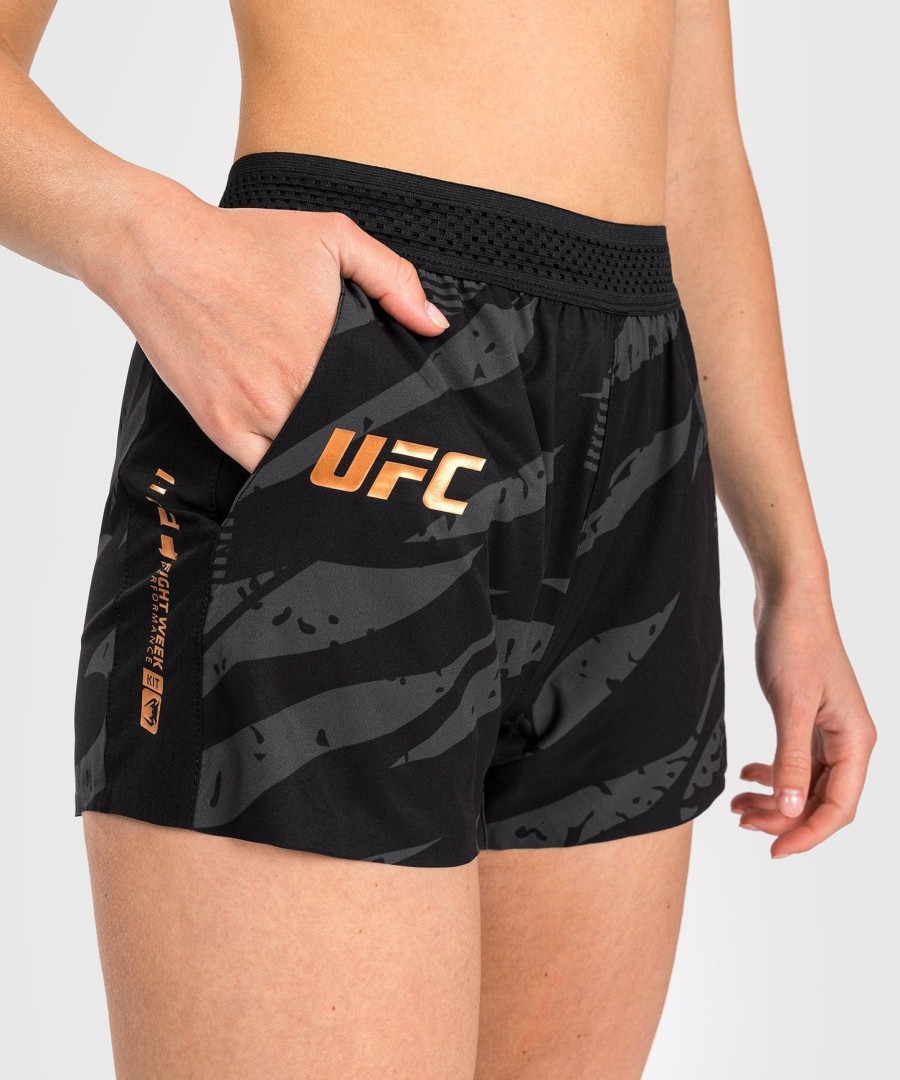 ufc adrenaline av venum fight week dame performance shorts - urban camo