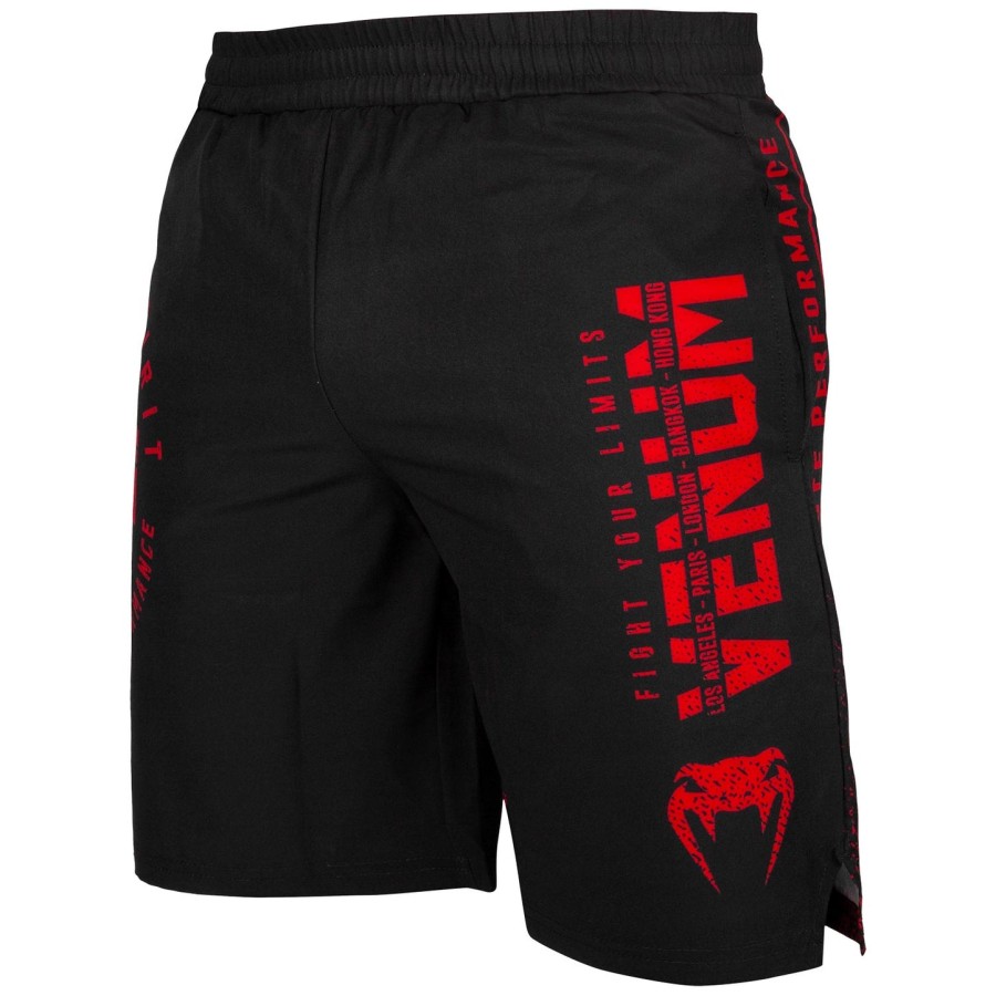 venum signature treningsshorts - svartrød
