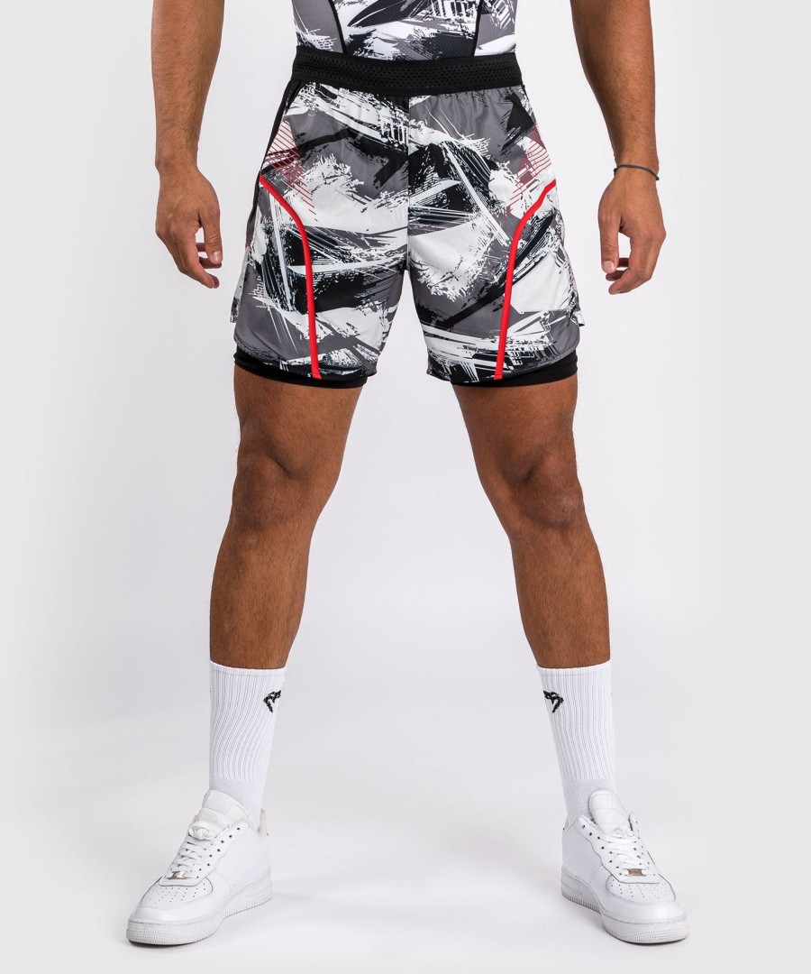 venum electron 3.0 treningsshorts - grårød