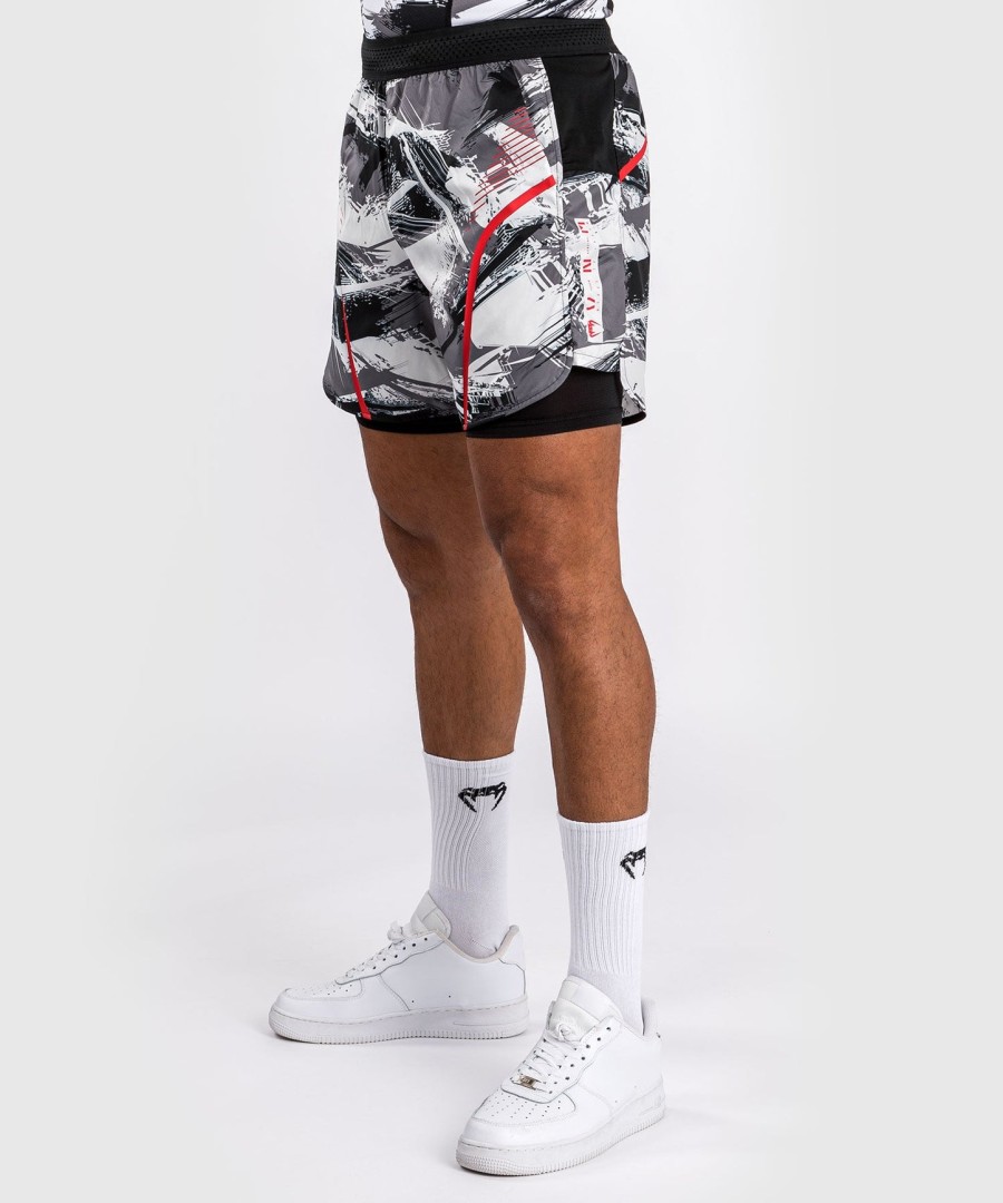 venum electron 3.0 treningsshorts - grårød