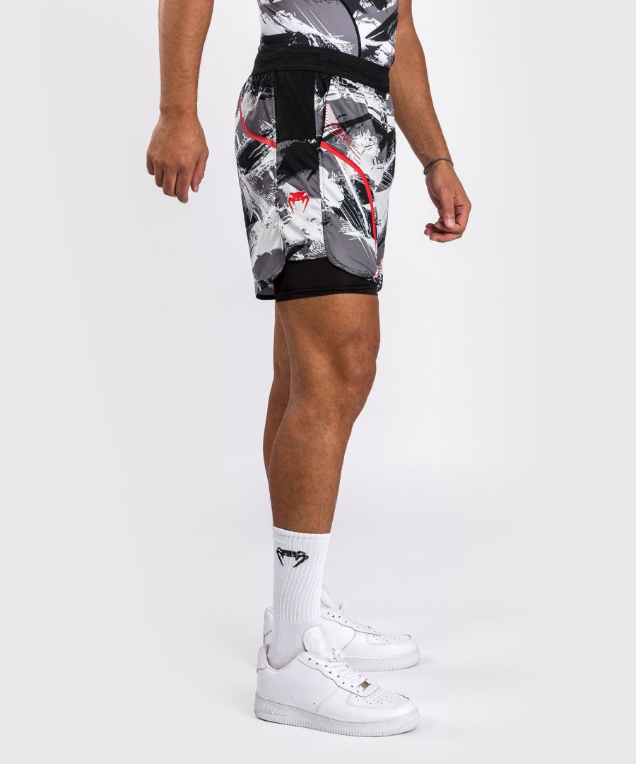 venum electron 3.0 treningsshorts - grårød