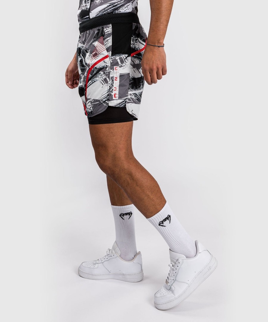 venum electron 3.0 treningsshorts - grårød