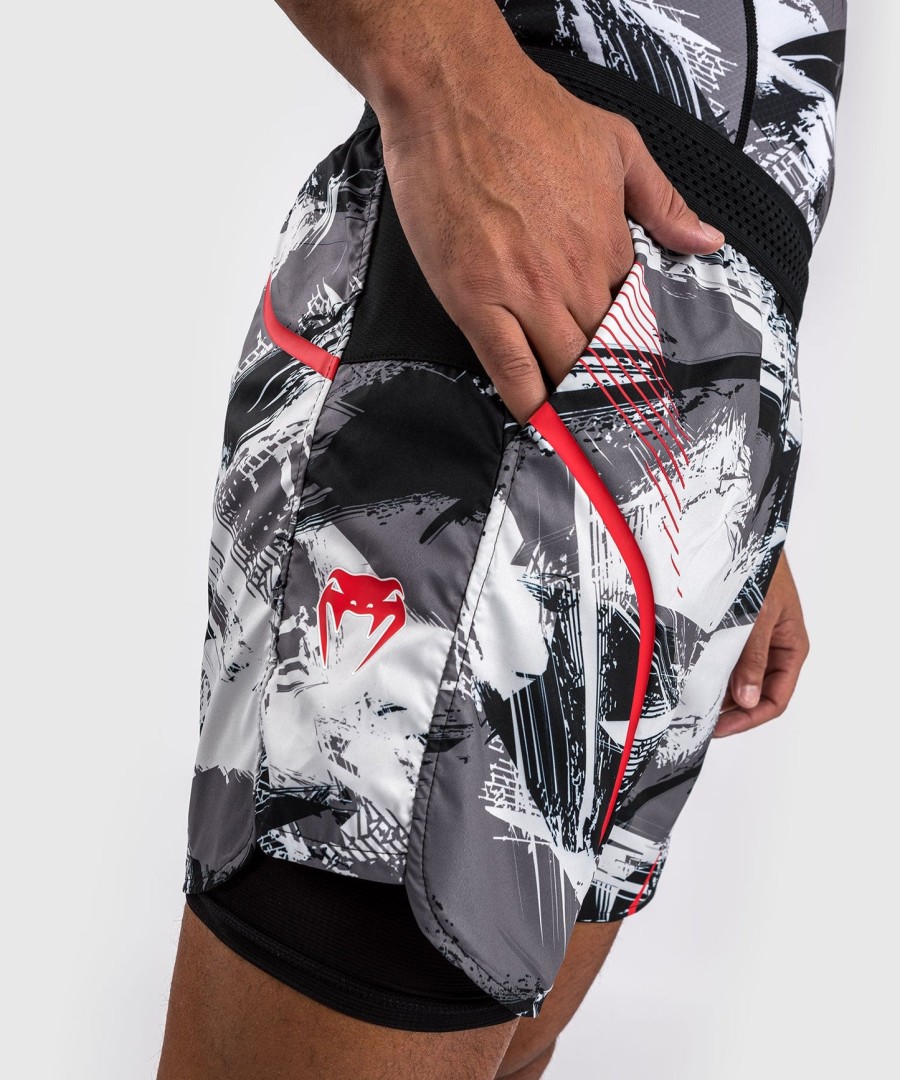 venum electron 3.0 treningsshorts - grårød