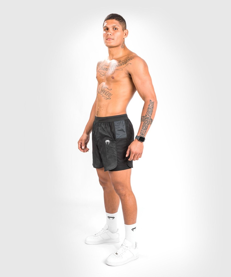venum biomecha 2-i-1 treningsshorts - svartgrå
