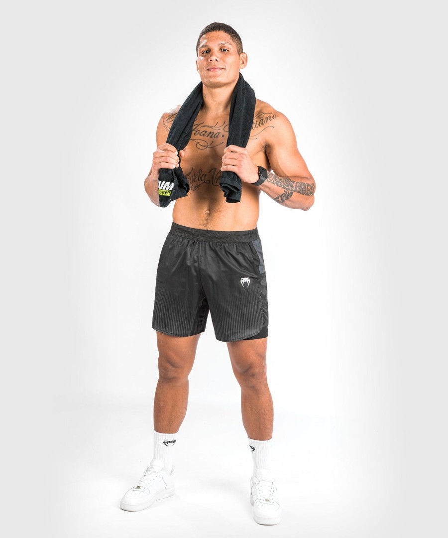 venum biomecha 2-i-1 treningsshorts - svartgrå