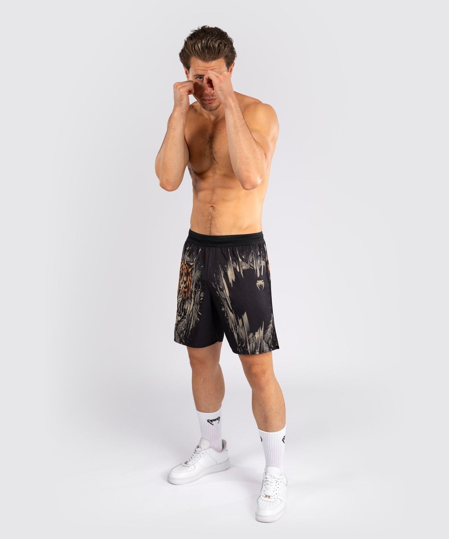 venum tiger herre treningsshorts - svartneon oransje